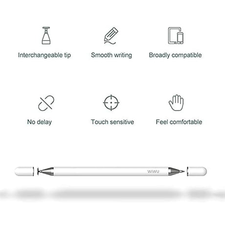 Stylus Yesido ST04, Pasiv, Aluminiu, Alb