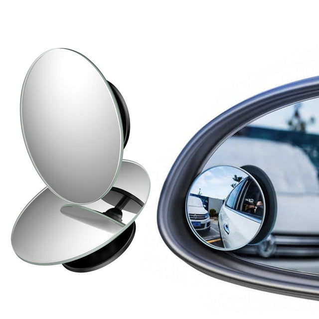 Gadget Baseus (set de 2) Blind Spot Car Mirror (ACMDJ-01), Full Vision, 360° Adjustable, Round Form with 3M Adhesive, Negru