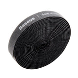 Gadget Baseus Cable Organizer (ACMGT-F01), 3M Velcro Adhesive Tape, Extra Strong, 3meters, Width 14mm, Indoor/Outdoor Use, Negru