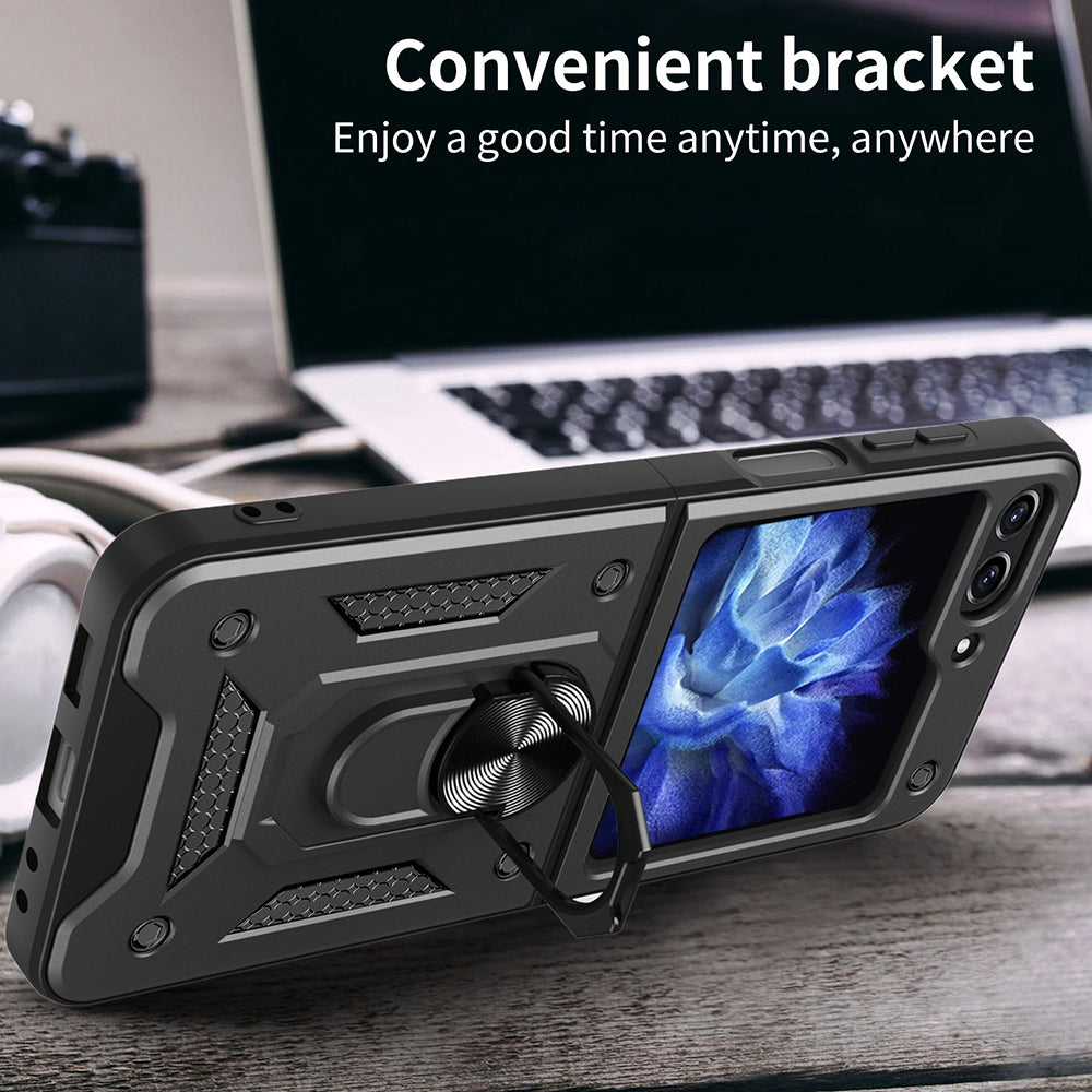Husa de protectie Techsuit CamShield Series compatibil cu Samsung Galaxy Z Flip5, Negru