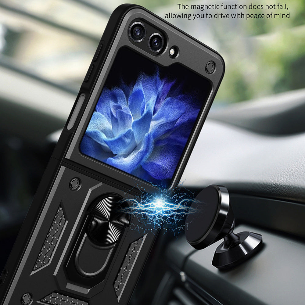 Husa de protectie Techsuit CamShield Series compatibil cu Samsung Galaxy Z Flip5, Negru