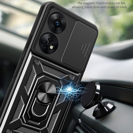Husa de protectie Techsuit CamShield Series compatibil cu Oppo A98 5G, Negru