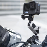 Suport Techsuit Sports Camera Riding (JX-008), GoPro Compatible, Aluminium Alloy, Gri