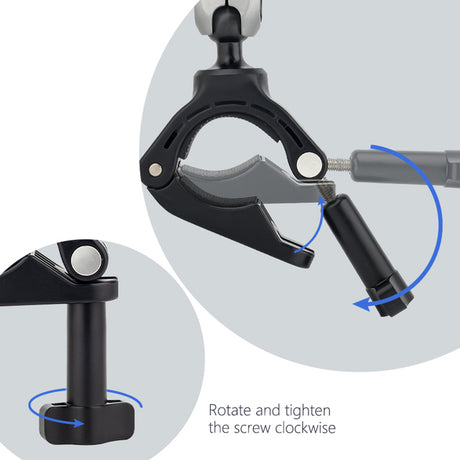 Suport Techsuit Sports Camera Riding (JX-008), GoPro Compatible, Aluminium Alloy, Gri