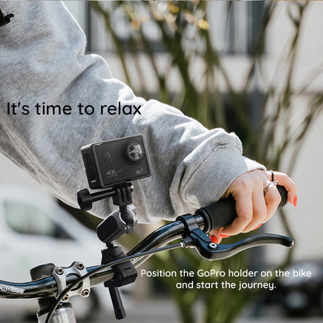 Suport Techsuit Sports Camera Riding (JX-008), GoPro Compatible, Aluminium Alloy, Gri