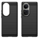 Husa de protectie Techsuit Carbon Silicone compatibil cu Oppo Reno10 / Reno10 Pro, Negru