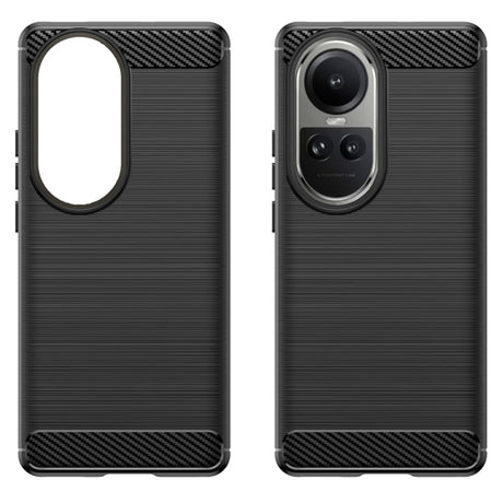 Husa de protectie Techsuit Carbon Silicone compatibil cu Oppo Reno10 / Reno10 Pro, Negru