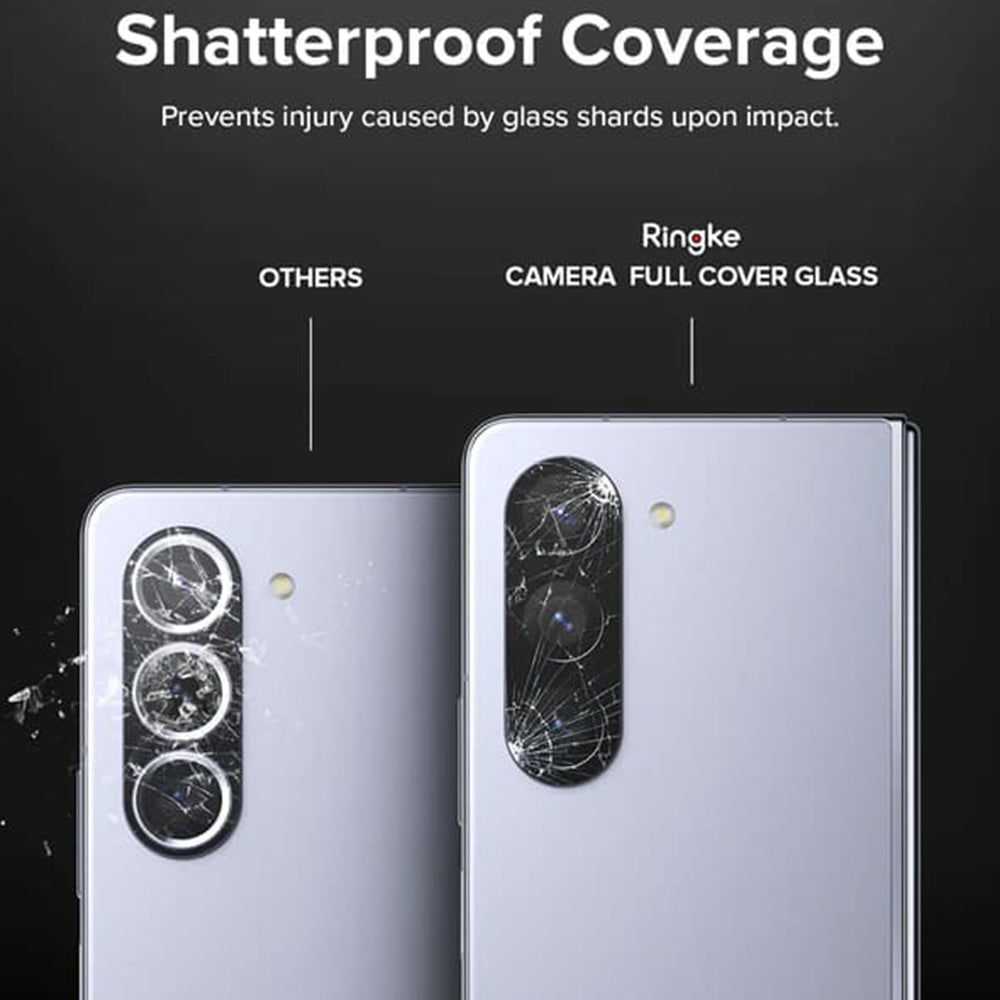 Folie de protectie Ringke Camera Glass (set de 2) compatibil cu Samsung Galaxy Z Fold5, Negru
