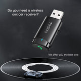 Adaptor Yesido Wireless Aux Car Receiver (YAU40), Handsfree Call, HD Sound Quality, Negru