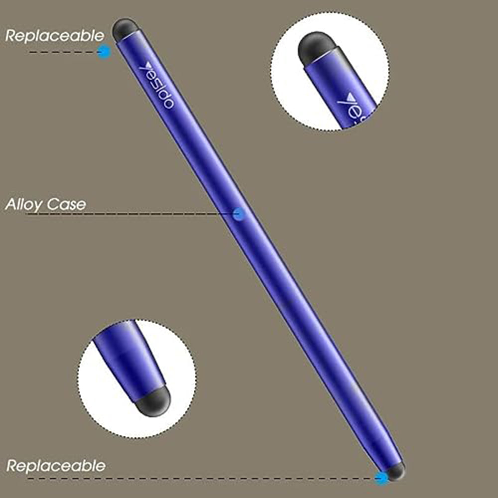 Stylus Yesido Stylus Pen (ST01), Aluminum Alloy, Android, iOS, Microsoft, Albastru