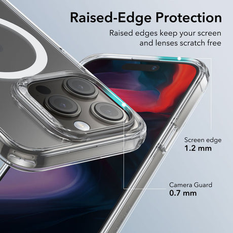 Husa de protectie ESR Classic Hybrid HaloLock compatibil cu iPhone 15 Pro, Transparent