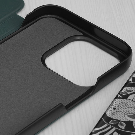 Husa de protectie Techsuit eFold Series compatibil cu iPhone 15 Pro, Verde Inchis