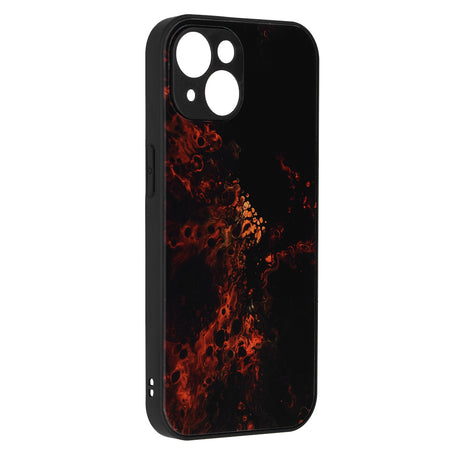 Husa de protectie Techsuit Glaze Series compatibil cu iPhone 15 Plus, Rosu Nebula