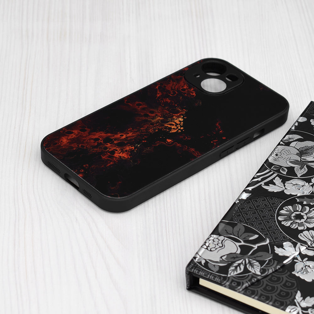 Husa de protectie Techsuit Glaze Series compatibil cu iPhone 15 Plus, Rosu Nebula