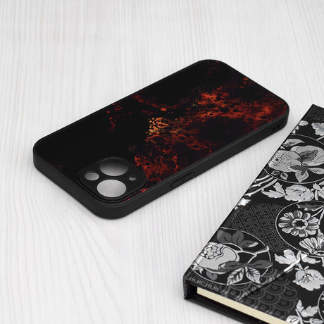 Husa de protectie Techsuit Glaze Series compatibil cu iPhone 15 Plus, Rosu Nebula