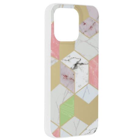 Husa de protectie Techsuit Marble Series compatibil cu iPhone 15 Pro Max, Mov Hex