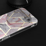 Husa de protectie Techsuit Marble Series compatibil cu iPhone 15 Pro, Roz Hex