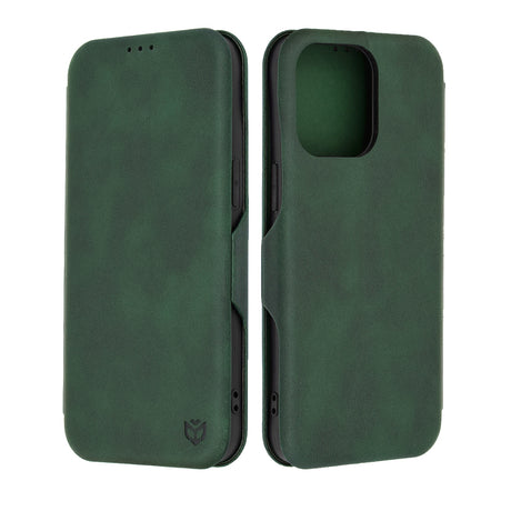 Husa de protectie Techsuit Safe Wallet Plus compatibil cu iPhone 15 Pro Max, Verde
