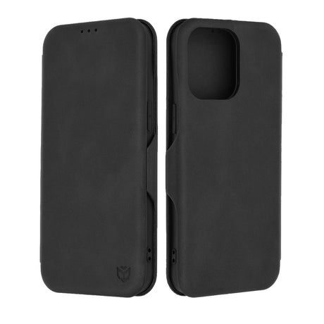 Husa de protectie Techsuit Safe Wallet Plus compatibil cu iPhone 15 Pro Max, Negru