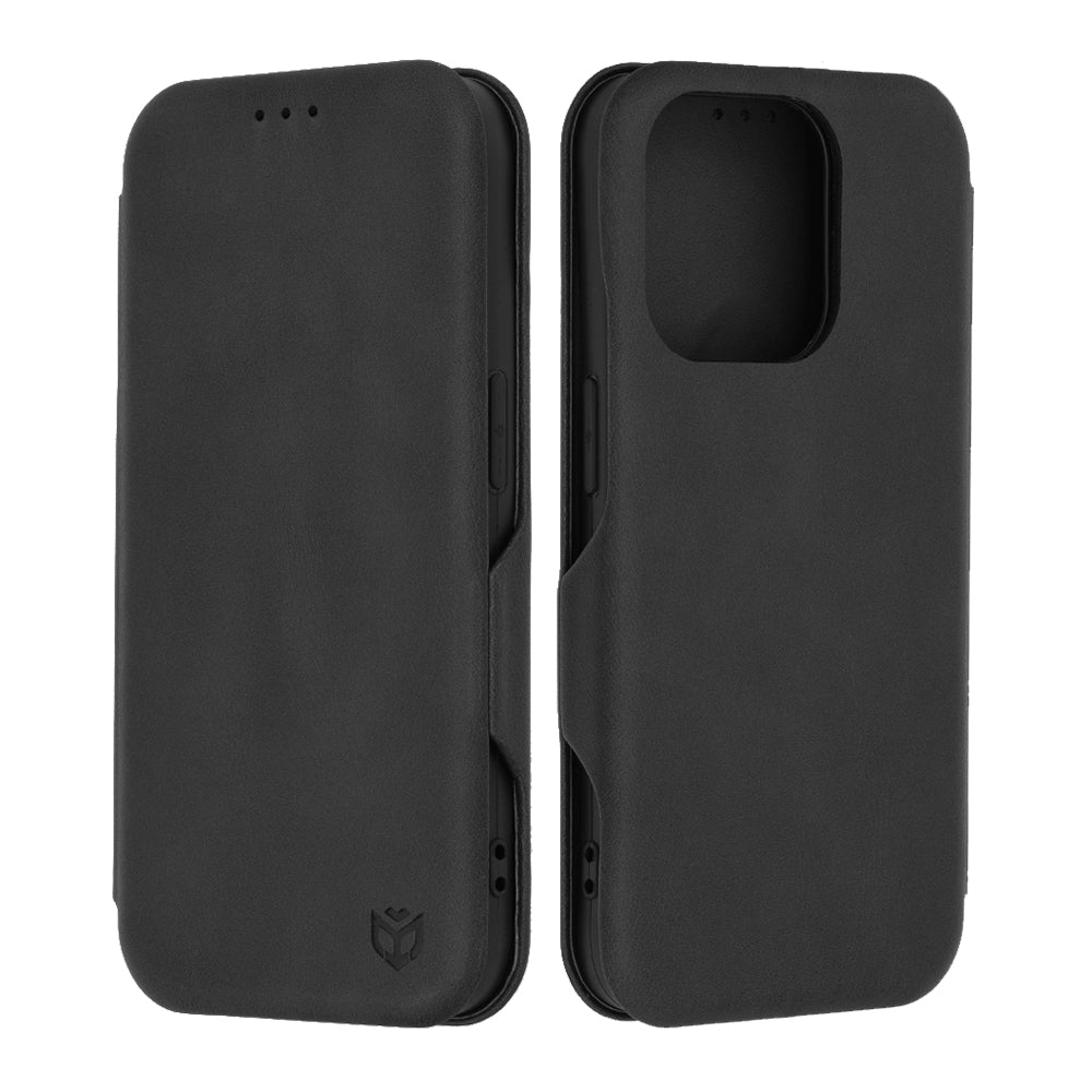 Husa de protectie Techsuit Safe Wallet Plus compatibil cu iPhone 15 Pro, Negru