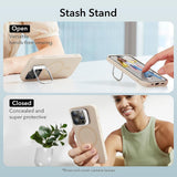 Husa de protectie ESR Cloud Soft HaloLock Kickstand compatibil cu iPhone 15 Pro, Light Tan