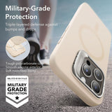 Husa de protectie ESR Cloud Soft HaloLock Kickstand compatibil cu iPhone 15 Pro, Light Tan