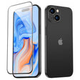Folie de protectie ESR Tempered Glass compatibil cu iPhone 15, Negru