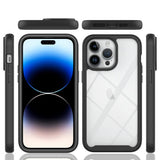 Folie de protectie Techsuit Defense360 Pro + compatibil cu iPhone 15 Pro, Negru