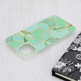 Husa de protectie Techsuit Marble Series compatibil cu iPhone 15 Plus, Verde Hex