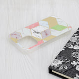 Husa de protectie Techsuit Marble Series compatibil cu iPhone 15 Pro, Mov Hex