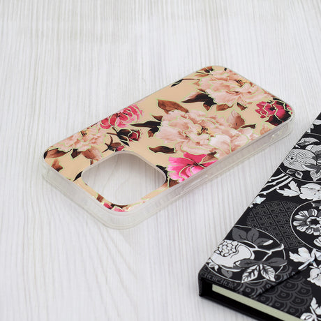Husa de protectie Techsuit Marble Series compatibil cu iPhone 15 Pro, Mary Berry Nude