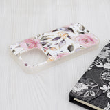 Husa de protectie Techsuit Marble Series compatibil cu iPhone 15 Pro, Chloe White
