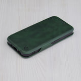 Husa de protectie Techsuit Safe Wallet Plus compatibil cu iPhone 15 Pro Max, Verde
