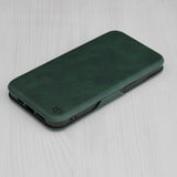 Husa de protectie Techsuit Safe Wallet Plus compatibil cu iPhone 15, Verde