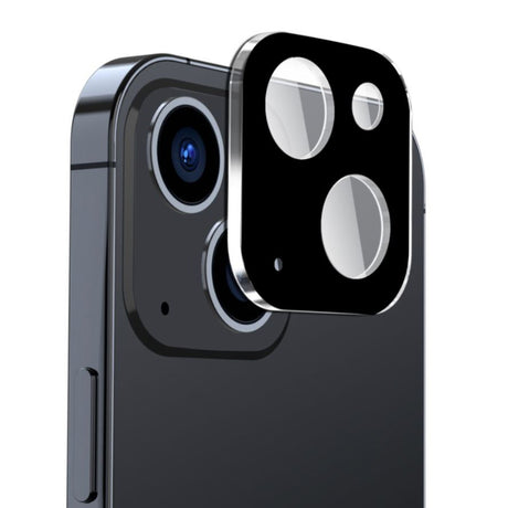 Folie de protectie Techsuit Full Camera Glass compatibil cu iPhone 15 / iPhone 15 Plus, Negru