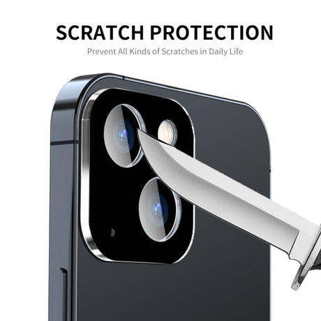 Folie de protectie Techsuit Full Camera Glass compatibil cu iPhone 15 / iPhone 15 Plus, Negru