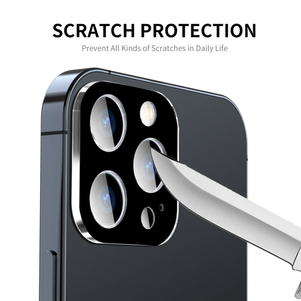 Folie de protectie Techsuit Full Camera Glass compatibil cu iPhone 15 Pro / iPhone 15 Pro Max, Negru