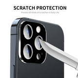 Folie de protectie Techsuit Full Camera Glass compatibil cu iPhone 15 Pro / iPhone 15 Pro Max, Negru