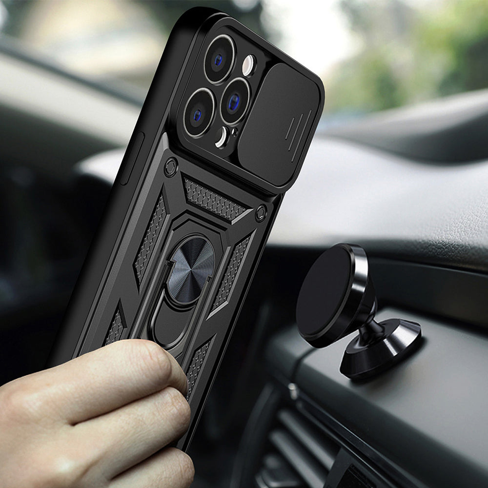 Husa de protectie Techsuit CamShield Series compatibil cu iPhone 15, Negru