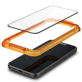 Folie de protectie Spigen (set de 2) Glas.tR Align Master (AGL06906) compatibil cu iPhone 15, Negru