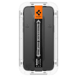 Folie de protectie Spigen Glas.tR EZ-FIT (AGL06879) compatibil cu iPhone 15 Pro Max, Negru