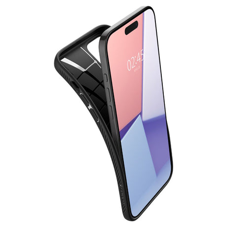Husa de protectie Spigen Liquid Air (ACS06704) compatibil cu iPhone 15 Pro, Negru Mat