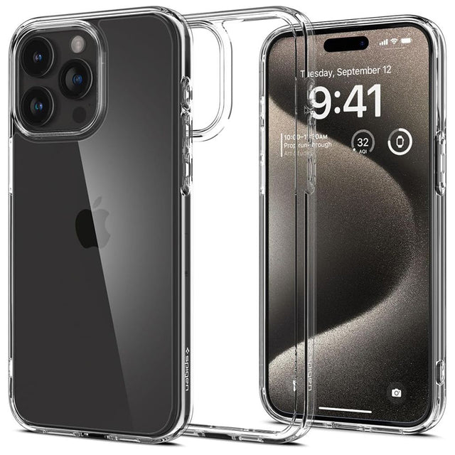 Husa de protectie Spigen Ultra Hybrid (ACS06565) compatibil cu iPhone 15 Pro Max, Transparent