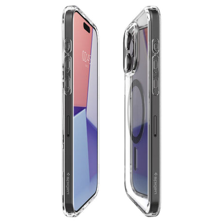 Husă Spigen Ultra Hybrid compatibil MagSafe pentru iPhone 15 Pro Max, gri
