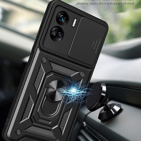 Husa de protectie Techsuit CamShield Series compatibil cu Honor 90 Lite, Negru