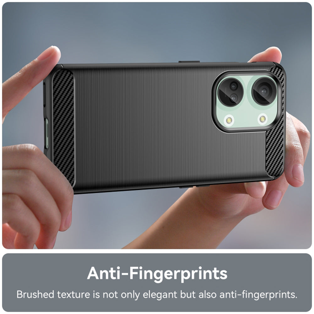 Husa de protectie Techsuit Carbon Silicone compatibil cu OnePlus Nord 3, Negru
