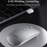 Mouse Yesido (KB15), 800/1200/1600DPI, 2.4G, Argintiu