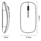 Mouse Yesido (KB15), 800/1200/1600DPI, 2.4G, Argintiu
