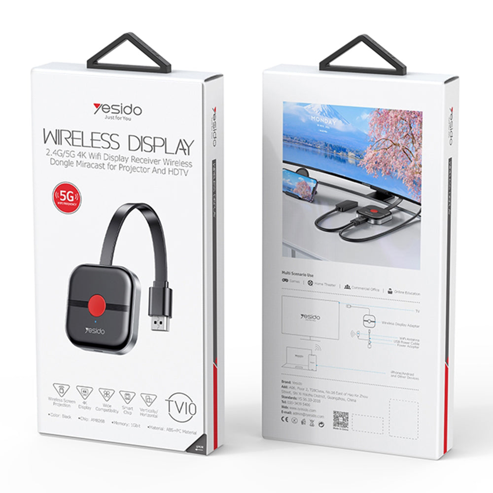 Reciver HDMI fara Fir - Yesido (TV10) - Black