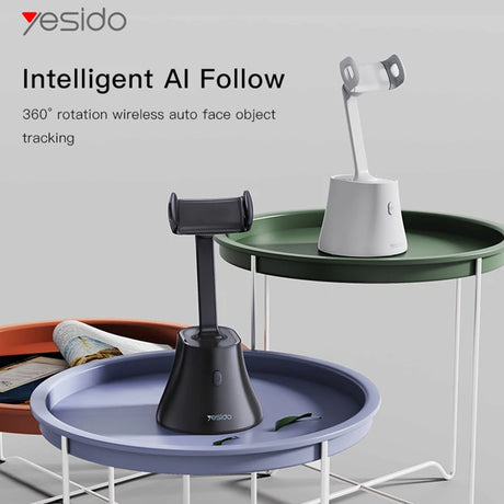 Suport Yesido Selfie Stick (SF10), Stable, Intelligent Face Recognition, 360° Rotation, Negru